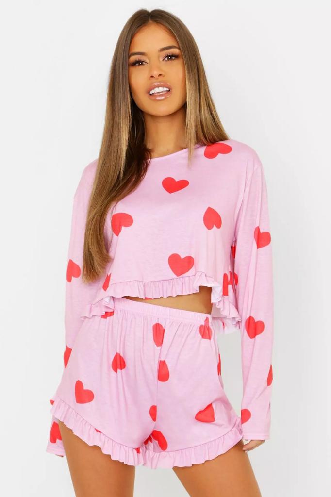 Sleeping Pajama-Pink Heart