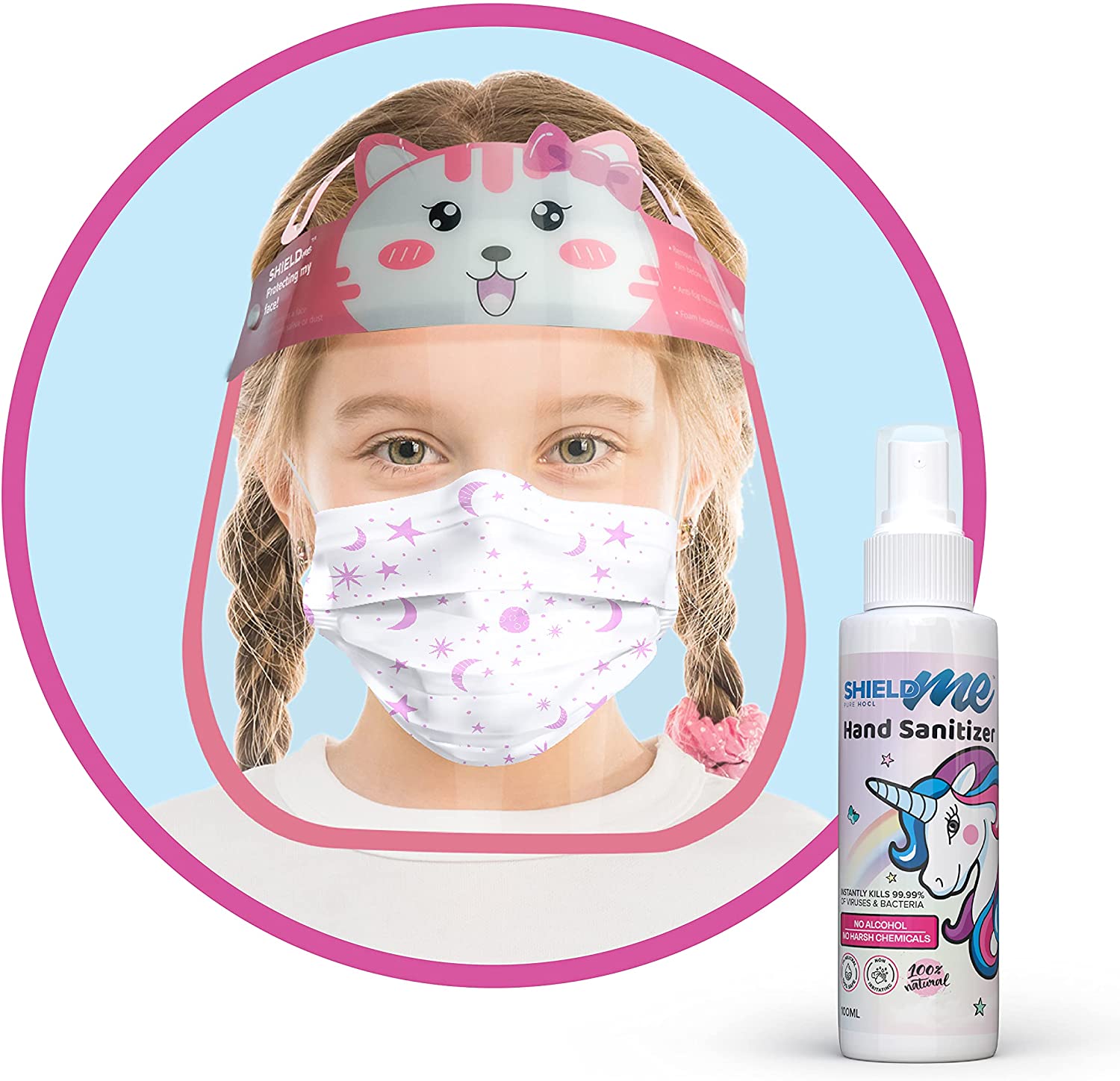 School Protection Package [Face Shield + Face Mask + 100ML